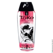 Оральный лубрикант - смазки для минета (орального секса) - лубрикант на водній основі shunga toko aroma sparkling strawberry wine, не містить цукор фото