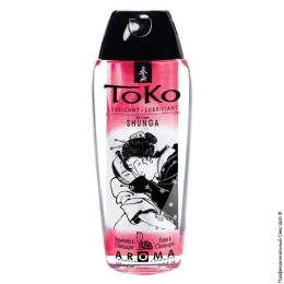 Фото лубрикант на водной основе shunga toko aroma sparkling strawberry wine, не содержит сахар в профессиональном Секс Шопе