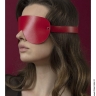 Красная кожаная маска на глаза Feral Feelings - Blindfold Mask - Красная кожаная маска на глаза Feral Feelings - Blindfold Mask