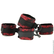 Комплекты и наборы BDSM аксессуаров (сторінка 2) - набір з 2 пар наручників scandal universal set cuff фото