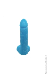 Фото свічка у вигляді члена - чистий кайф blue size l в профессиональном Секс Шопе