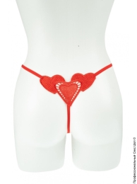 Фото червоні трусики з сердечками в профессиональном Секс Шопе