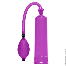 Фото фіолетова помпа для члена з грушею power pump purple в профессиональном Секс Шопе