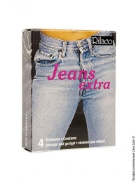 Фото ребристі і шиповані насадки - rilaco jeans extra 4 шт. в профессиональном Секс Шопе