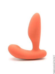 Фото анальная пробка и массажер простаты 2-в-1 kisstoy gordon orange с дистанционным управлением в профессиональном Секс Шопе