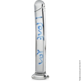 Фото стекляное dildo пенис на посдставке идеальное на подарок в профессиональном Секс Шопе
