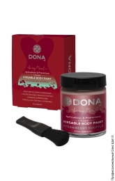 Фото фарба для тіла - dona kissable body paint - strawberry в профессиональном Секс Шопе