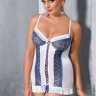 Сексуальний пенюар - ELENI CHEMISE white - Сексуальний пенюар - ELENI CHEMISE white