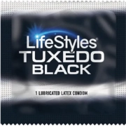 Презервативы недорогие (страница 2) - lifestyles - tuxedo black - презерватив чёрный, 1 шт фото