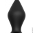 Анальная пробка BLACK PLUG WITH SUCTION CUP, 14х6,7см