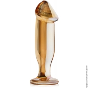 Фалоімітатори (сторінка 16) - скляна анальна пробка у формі пеніса плаг для ануса фото