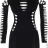 Сексуальное платье Shredded Mini Dress