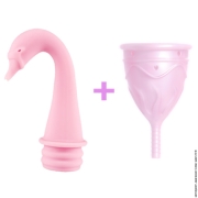 Менструальні чаші - менструальна чаша femintimate eve cup з переносним душем фото