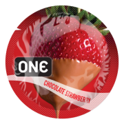 Презервативы недорогие - one flavor waves chocolate strawberry - оральный презерватив со вкусом клубники фото