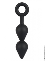 Фото подвійна анальна пробка black velvets plug в профессиональном Секс Шопе