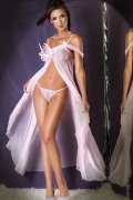 Женская сексуальная одежда и эротическое белье (страница 13) - нежный пеньюар светло-розовый boddydoll фото