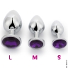 Анальная пробка с фиолетовым кристаллом, S, M - Анальная пробка с фиолетовым кристаллом, S, M