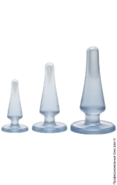 Фото набор анальных пробок - doc johnson crystal jellie в профессиональном Секс Шопе