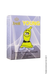 Фото презервативи для чоловіків з невеликим пенісом amor young, 3 шт. в профессиональном Секс Шопе