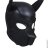 Черная маска кошечки Feral Feelings - Kitten Mask из натуральной кожи