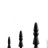 Набор анальных плагов MENZSTUFF 3-PIECE ANAL CONE SET BLACK, диаметр 1,4см-2,6см