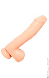 Фото фалоімітатор з мошонкою basix 10 dong with suction cup в профессиональном Секс Шопе
