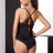 Эротическое боди - FLORIS BODY black