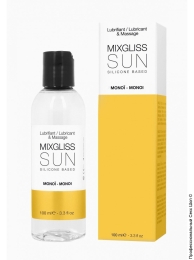 Фото лубрикант с ароматом масла монои на силиконовой основе mixgliss sun monoi, 100мл в профессиональном Секс Шопе