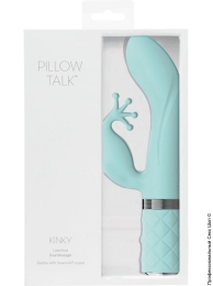 Фото вибратор pillow talk - kinky teal swarovski crystal в профессиональном Секс Шопе