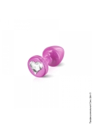Анальні пробки Diogol - пробка diogol anni r heart pink 25мм з кристалом фото