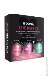 Фото набір масажних масел - dona let me you touch в профессиональном Секс Шопе