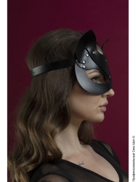 Фото черная маска кошечки из натуральной кожи feral feelings - catwoman mask в профессиональном Секс Шопе