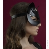 Чорна маска кішечки з натуральної шкіри Feral Feelings - Catwoman Mask - Чорна маска кішечки з натуральної шкіри Feral Feelings - Catwoman Mask