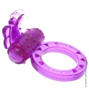 Кільця і насадки - вибронасадка на член flutter vibrating ring purple фото