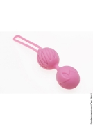 Вагінальні кульки - подвійні вагінальні кульки adrien lastic geisha lastic balls big pink (l) фото