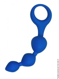 Фото анальні кульки alive triball blue, макс. діаметр 2см в профессиональном Секс Шопе