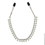  - прикраса ланцюжок з затискачами для сосків sportsheets midnight pearl chain nipple clamps фото