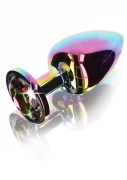 Анальная пробка с камнем - toy joy - twilight booty jewel large - анальная пробка, 9,5х4,5 см (l) фото