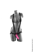 Ременные страпоны - женский страпон на ремнях dillio 6&quot; strap-on suspender harness set фото