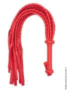 Батоги, Флоггер - червона батіг з плетеними хвостами фото