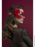 Маски - красная маска кошечки из натуральной кожи feral feelings - kitten mask фото
