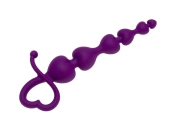 Анальная цепочка - alive go pearl - анальные шарики игривой формы, 18х3.1 см (фиолетовый) фото
