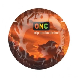 Фото one color sensation - презерватив цветной (оранжевый) в профессиональном Секс Шопе