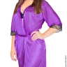 Фіолетовий атласний халат - Фіолетовий атласний халат