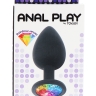 Toy Joy Rainbow Booty Jewel Large - Анальная пробка с радужным кристаллом в основании, 9х4.5 см (L) - Toy Joy Rainbow Booty Jewel Large - Анальная пробка с радужным кристаллом в основании, 9х4.5 см (L)