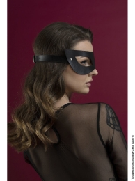 Фото чорна шкіряна маска на обличчя feral feelings - mistery mask в профессиональном Секс Шопе