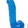 Гелевий фалоімітатор Doc Johnson Jelly Jewels - Cock and Balls with Suction Cup - Blue - Гелевий фалоімітатор Doc Johnson Jelly Jewels - Cock and Balls with Suction Cup - Blue