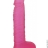 Розовый фаллоимитатор XSKIN 8 PVC DONG - TRANSPARENT, PINK
