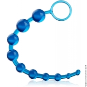 Вагінальні кульки (сторінка 5) - огазмовая ланцюжок 10 кульок для піхви і ануса - блакитна фото