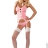 Bunny pink костюм кролика Obsessive, S/M, L/XL